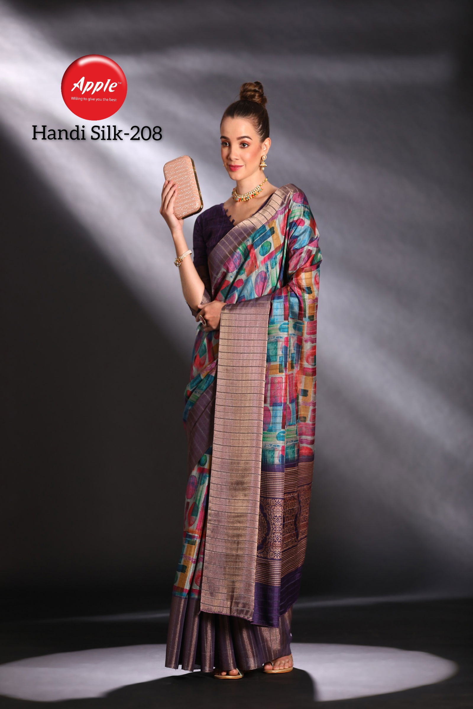 Handi Silk Vol 2 By Apple Digital Printed Silk Sarees Wholesale Clothing Suppliers In India
